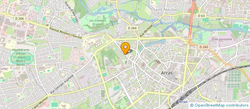 localisation de l'entreprise MADAME VIRGINIE DUVERLIE à ARRAS