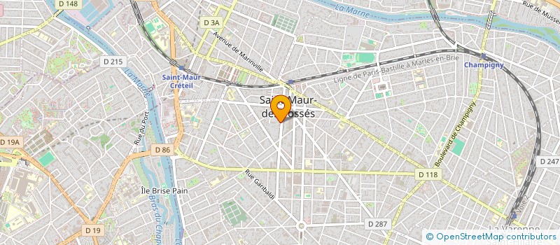 localisation de l'entreprise MADAME VIRGINIE DUVEY à SAINT-MAUR-DES-FOSSES