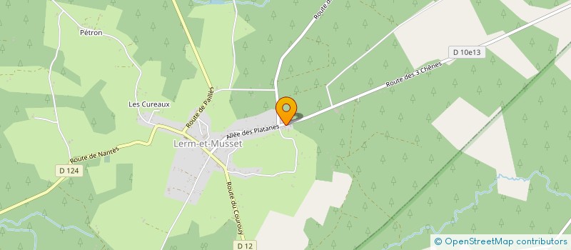 localisation de l'entreprise MADAME VIRGINIE EDANGE  LERM-ET-MUSSET