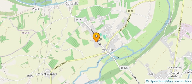 localisation de l'entreprise MADAME VIRGINIE EDRICH  VINDELLE