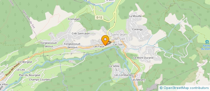 localisation de l'entreprise MADAME VIRGINIE ENAULT  SAINT-JEAN-DE-SIXT