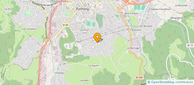 localisation de l'entreprise MADAME VIRGINIE EPALLE  FIRMINY