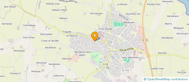localisation de l'entreprise MADAME VIRGINIE EPOUSE DELAMARE DEBOUTEVILLE à LANNILIS