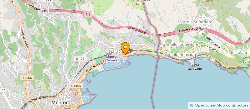 localisation de l'entreprise MADAME VIRGINIE ESCOFFIER  MENTON