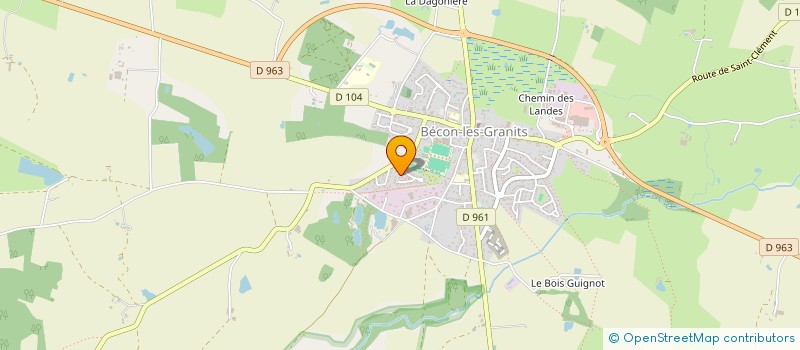 localisation de l'entreprise MADAME VIRGINIE ESPINOSA  BECON-LES-GRANITS