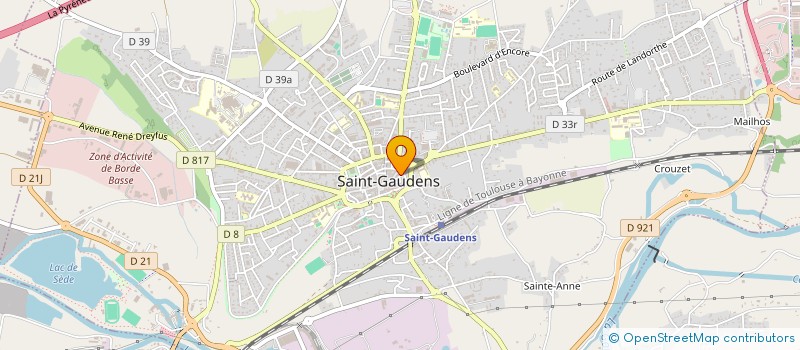 localisation de l'entreprise MADAME VIRGINIE ESTARAN  SAINT-GAUDENS