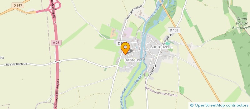 localisation de l'entreprise MADAME VIRGINIE EVRARD  BANTEUX