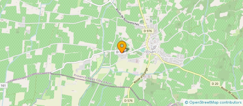 localisation de l'entreprise MADAME VIRGINIE EYMOND LARITAZ  VISAN