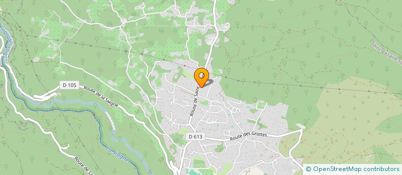 localisation de l'entreprise MADAME VIRGINIE FABBRI  SAINT-CEZAIRE-SUR-SIAGNE