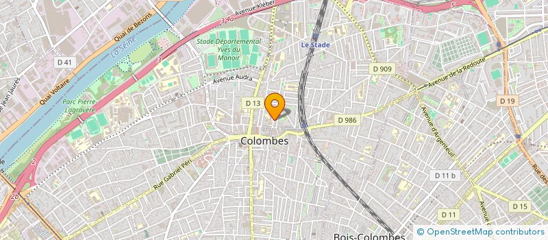 localisation de l'entreprise MADAME VIRGINIE FAISSEAU à COLOMBES