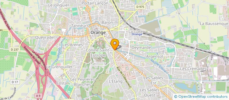 localisation de l'entreprise MADAME VIRGINIE FALGARI à ORANGE