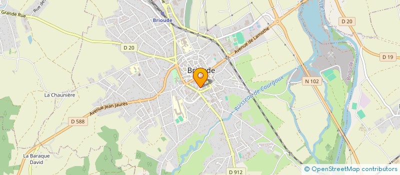 localisation de l'entreprise MADAME VIRGINIE FAURAX  BRIOUDE