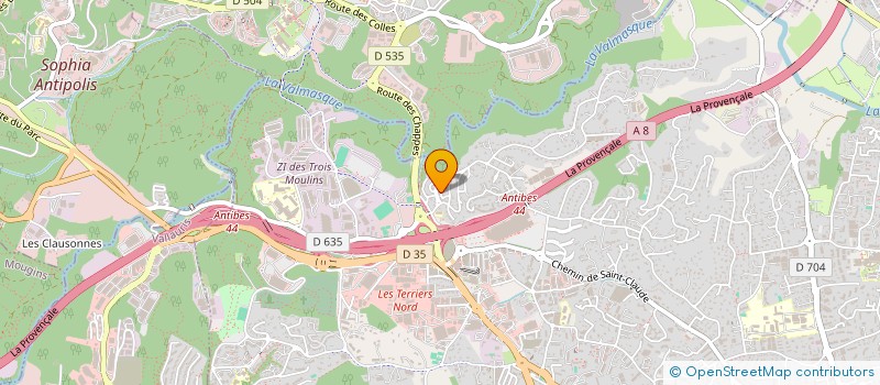 localisation de l'entreprise MADAME VIRGINIE FAURE  ANTIBES