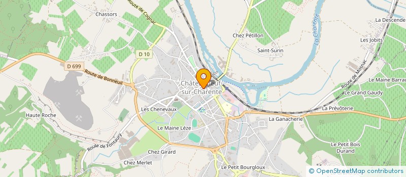 localisation de l'entreprise MADAME VIRGINIE FAURE à CHATEAUNEUF-SUR-CHARENTE
