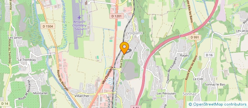 localisation de l'entreprise MADAME VIRGINIE FAVERET  VOGLANS