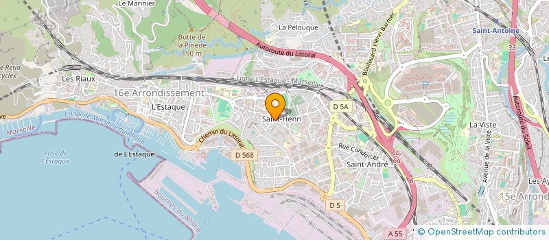 localisation de l'entreprise MADAME VIRGINIE FENOUILLET  MARSEILLE