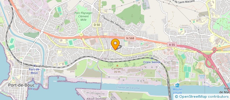 localisation de l'entreprise MADAME VIRGINIE FERAUD  MARTIGUES