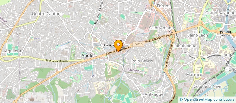 localisation de l'entreprise MADAME VIRGINIE FERET  ANGLET