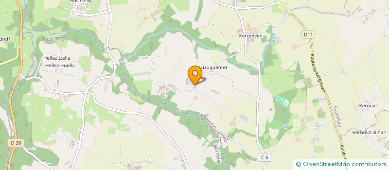 localisation de l'entreprise MADAME VIRGINIE FERLICOT  LAMPAUL-GUIMILIAU