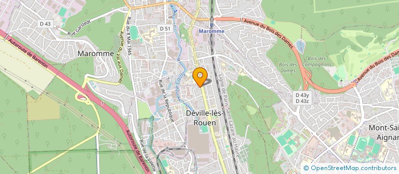 localisation de l'entreprise MADAME VIRGINIE FERNANDEZ  DEVILLE-LES-ROUEN