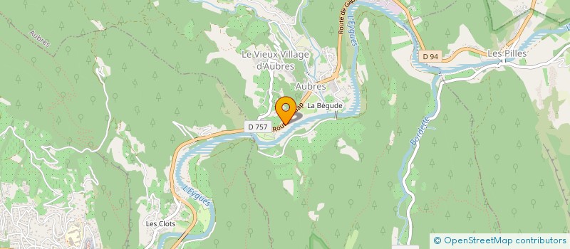 localisation de l'entreprise MADAME VIRGINIE FERRAND  AUBRES