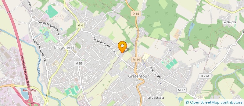 localisation de l'entreprise MADAME VIRGINIE FERRAND  BRUGUIERES