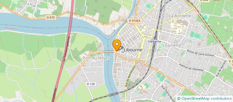 localisation de l'entreprise MADAME VIRGINIE FERRARIS  LIBOURNE