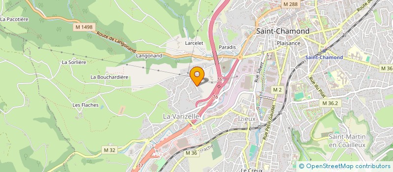 localisation de l'entreprise MADAME VIRGINIE FERRER à SAINT-CHAMOND
