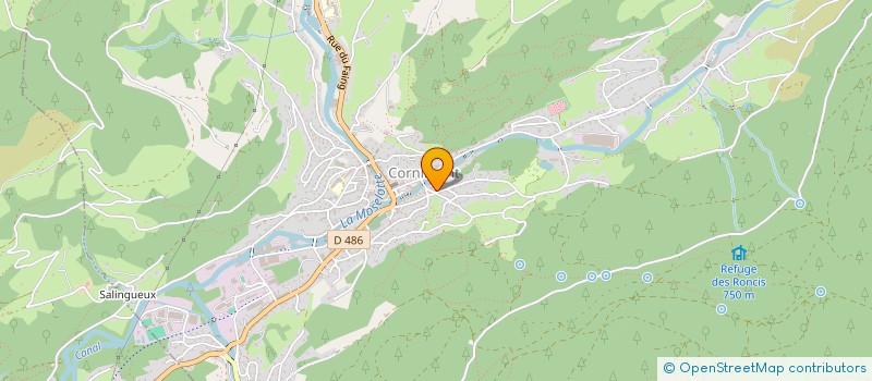 localisation de l'entreprise MADAME VIRGINIE FERREUX  CORNIMONT