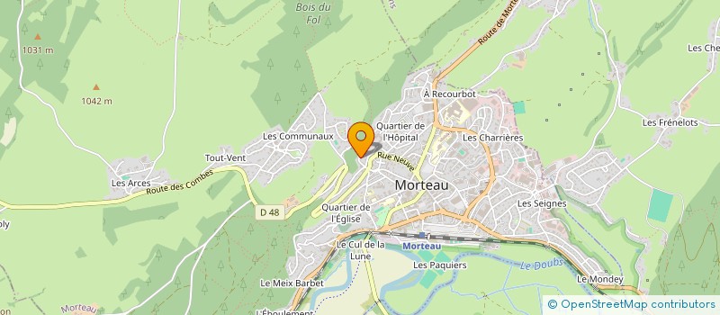 localisation de l'entreprise MADAME VIRGINIE FEUVRIER  MORTEAU