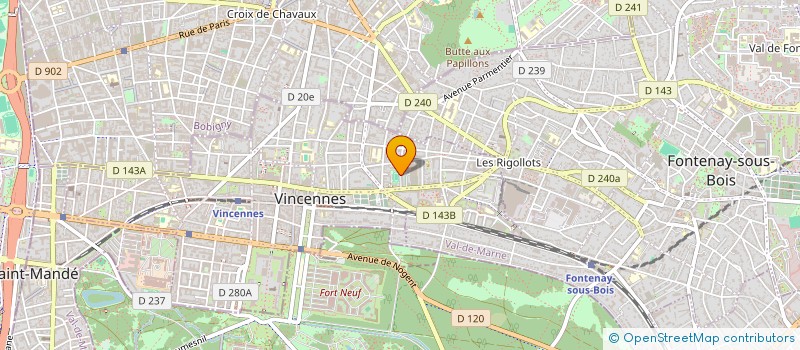 localisation de l'entreprise MADAME VIRGINIE FEVRIER à VINCENNES