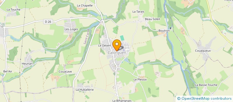 localisation de l'entreprise MADAME VIRGINIE FINET  CALORGUEN