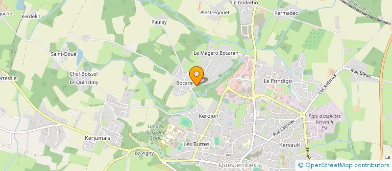 localisation de l'entreprise MADAME VIRGINIE FLAMBARD  QUESTEMBERT