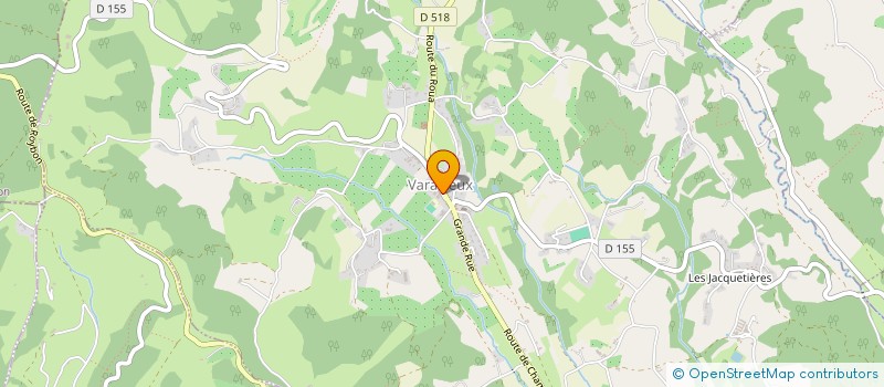 localisation de l'entreprise MADAME VIRGINIE FLEURY  VARACIEUX