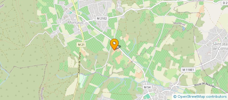 localisation de l'entreprise MADAME VIRGINIE FLEURY  MONTAUD