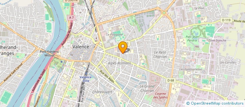 localisation de l'entreprise MADAME VIRGINIE FLUCHAIRE à VALENCE