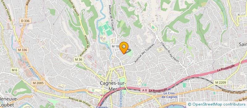 localisation de l'entreprise MADAME VIRGINIE FOLLENFANT à CAGNES-SUR-MER
