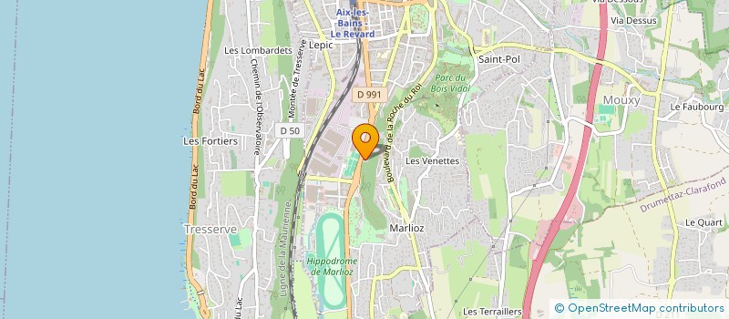 localisation de l'entreprise MADAME VIRGINIE FOLLEY  AIX-LES-BAINS