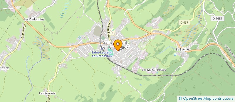 localisation de l'entreprise MADAME VIRGINIE FOREST  SAINT-LAURENT-EN-GRANDVAUX