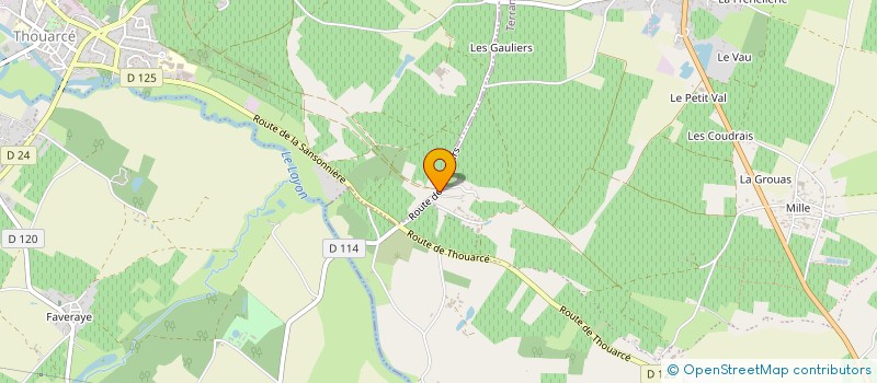 localisation de l'entreprise MADAME VIRGINIE FORTANT  BELLEVIGNE-EN-LAYON