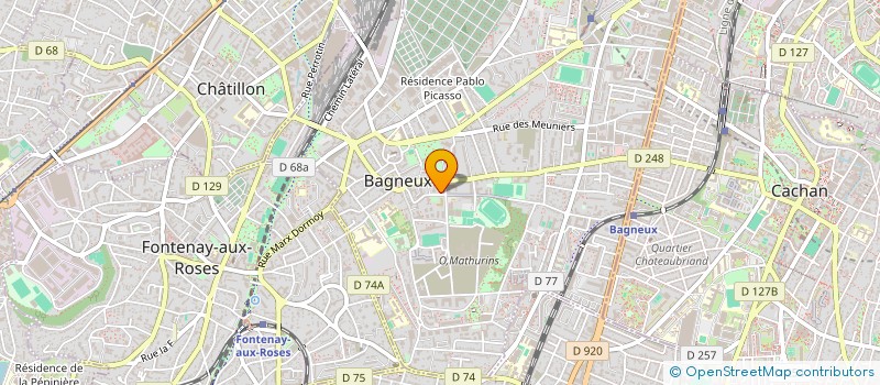 localisation de l'entreprise MADAME VIRGINIE FORTES MENDES à BAGNEUX