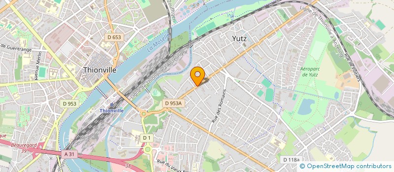 localisation de l'entreprise MADAME VIRGINIE FORTIN  YUTZ