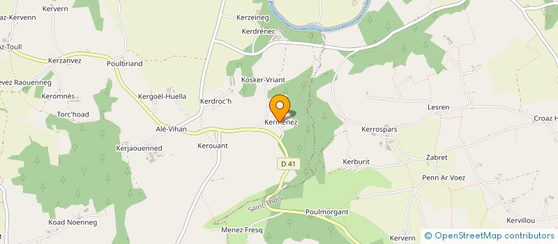 localisation de l'entreprise MADAME VIRGINIE FOUBERT  GOUEZEC