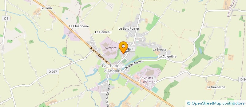 localisation de l'entreprise MADAME VIRGINIE FOUQUENET à RIVES D'ANDAINE