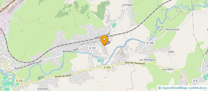 localisation de l'entreprise MADAME VIRGINIE FOUR à ARPAJON-SUR-CERE