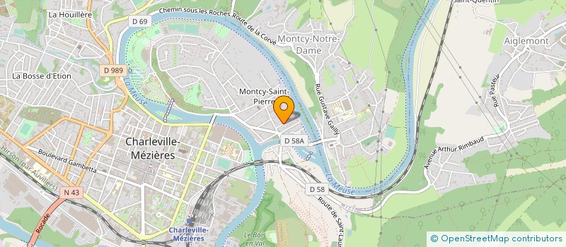 localisation de l'entreprise MADAME VIRGINIE FOUREL  CHARLEVILLE-MEZIERES