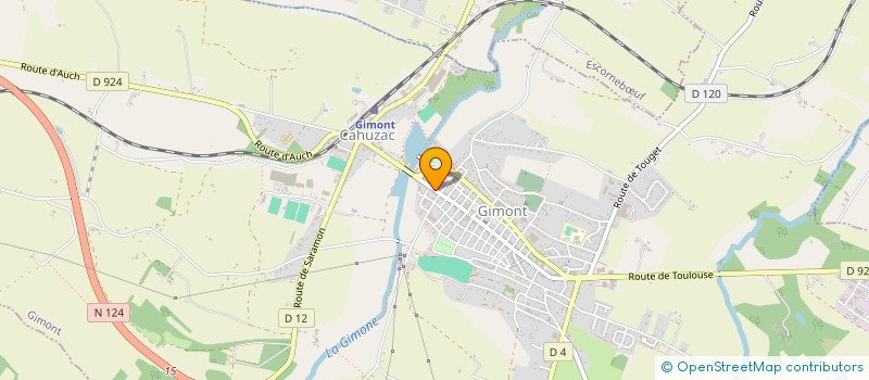 localisation de l'entreprise MADAME VIRGINIE FOURGEAUD  GIMONT