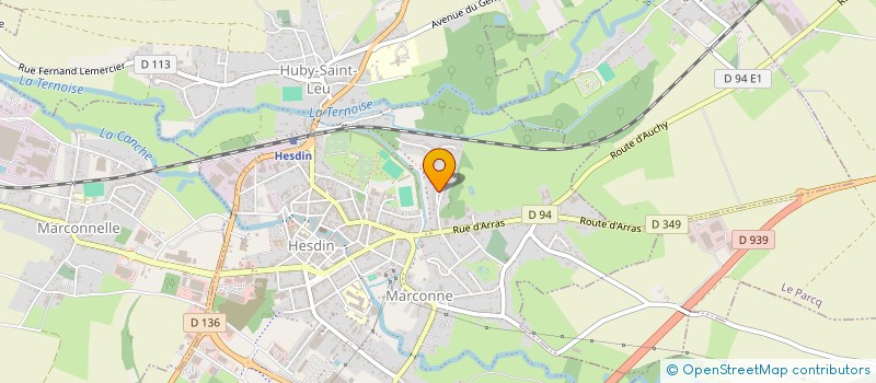 localisation de l'entreprise MADAME VIRGINIE FOURNIE  GOUY-SAINT-ANDRE