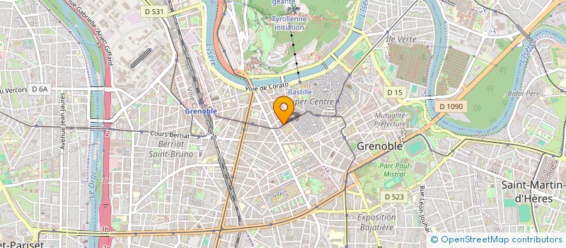 localisation de l'entreprise MADAME VIRGINIE FOURNIER à GRENOBLE