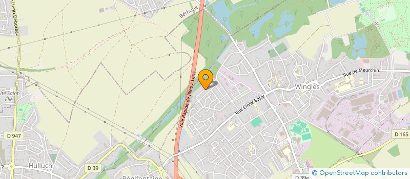 localisation de l'entreprise MADAME VIRGINIE FOURNIER  WINGLES